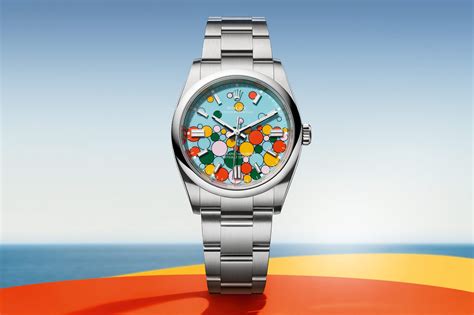 rolex oyster perpetual colorato